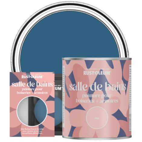 Peinture pour Boiseries & Armoires de Salle de Bains, Finition Mate - Cobalt (1/3)