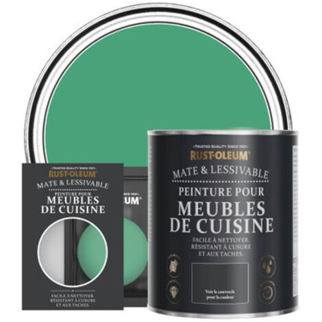 Peinture pour Meubles de Cuisine, Finition Mate - Émeraude (1/3)