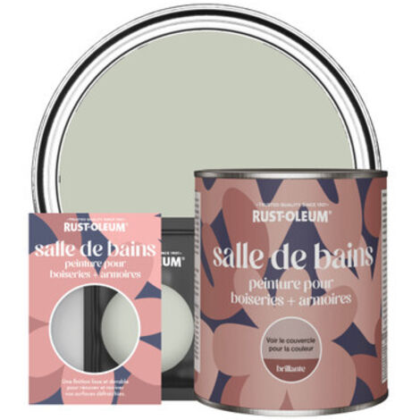 Peinture pour Boiseries & Armoires de Salle de Bains, Finition Brillante - Aloé Vera (1/3)