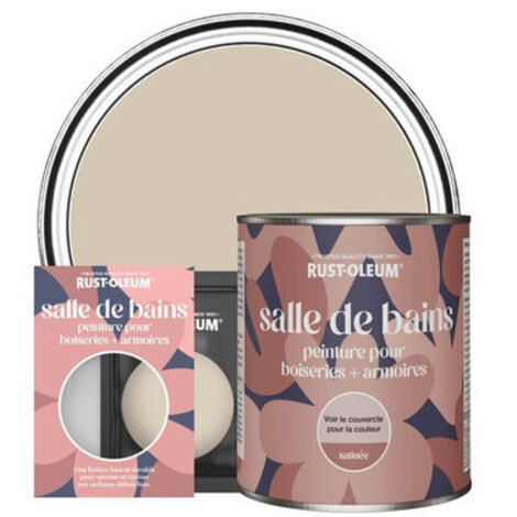 Peinture pour Boiseries & Armoires de Salle de Bains, Finition Satinée - Caramel (1/3)