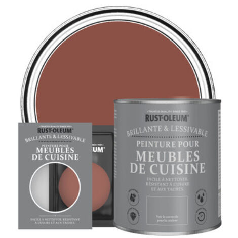 Peinture pour Meubles de Cuisine, Finition Brillante - Rouge Brique (1/3)