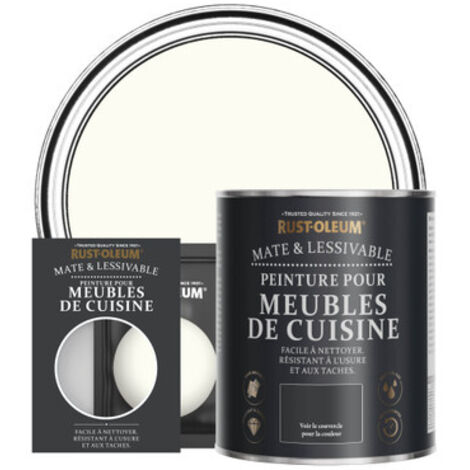 Peinture pour Meubles de Cuisine, Finition Mate - Blanc Antique (1/3)