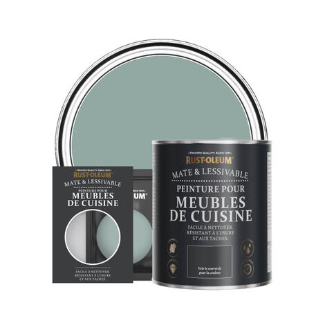 Peinture pour Meubles de Cuisine, Finition Mate - Bleu Gris (1/3)