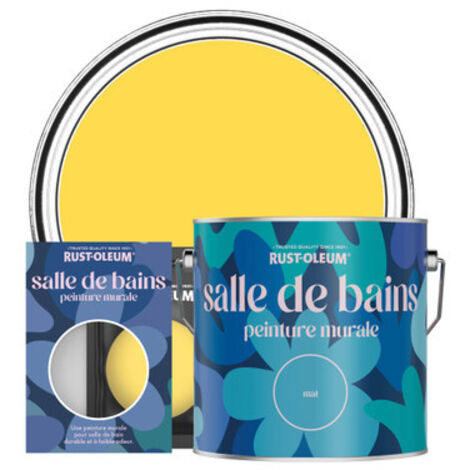 Peinture pour Murs et Plafonds de Salle de Bains - Sorbet Citron (1/3)
