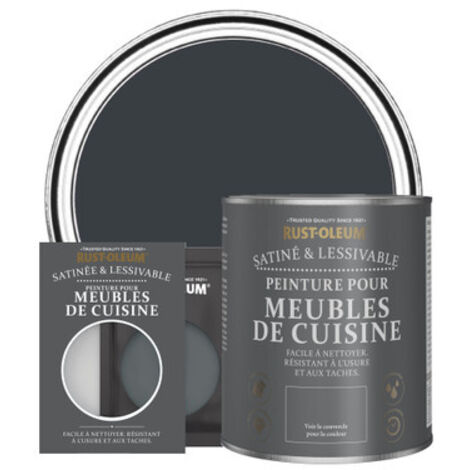 Peinture pour Meubles de Cuisine, Finition Satinée - Gris Anthracite (RAL 7016) (1/3)