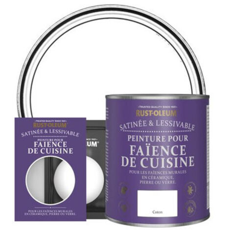 Peinture pour Faïence de Cuisine, Finition Satinée - Coton (1/3)