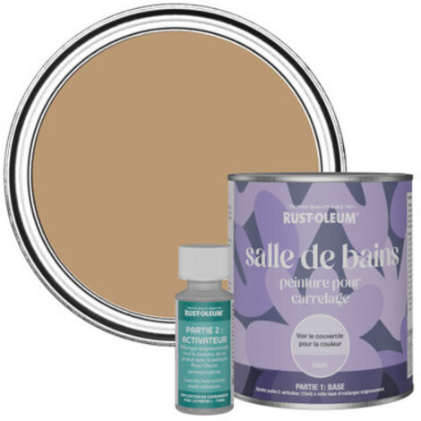 Peinture pour Carrelage de Salle de Bain, Finition Mate - Argile 750ml (1/3)