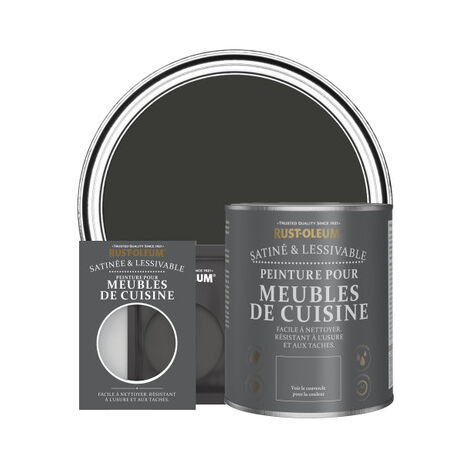 Peinture pour Meubles de Cuisine, Finition Satinée - Magie noire (1/3)