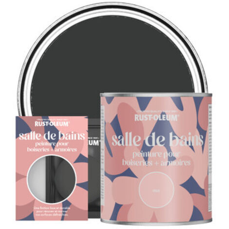 Peinture pour Boiseries & Armoires de Salle de Bains, Finition Mate - Charbon Naturel (1/3)