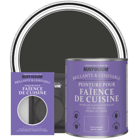 Peinture pour Faïence de Cuisine, Finition Brillante - Magie noire