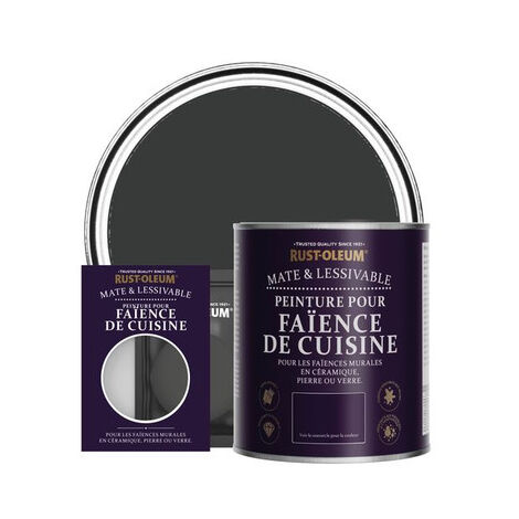 Peinture pour Faïence de Cuisine, Finition Mate - Charbon Naturel (1/3)