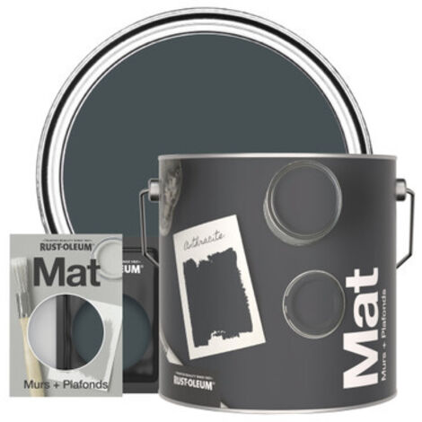 Peinture Murale Lessivable - Anthracite (1/3)