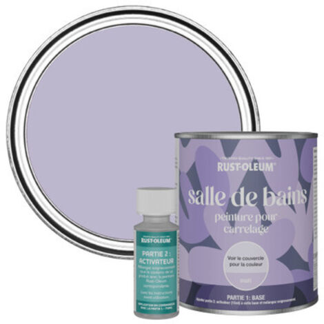 Peinture pour Carrelage de Salle de Bain, Finition Mate - Glycine 750ml (1/3)