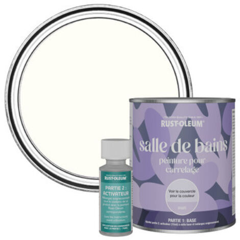 Peinture pour Carrelage de Salle de Bain, Finition Mate - Sweet Nothing 750ml (1/3)