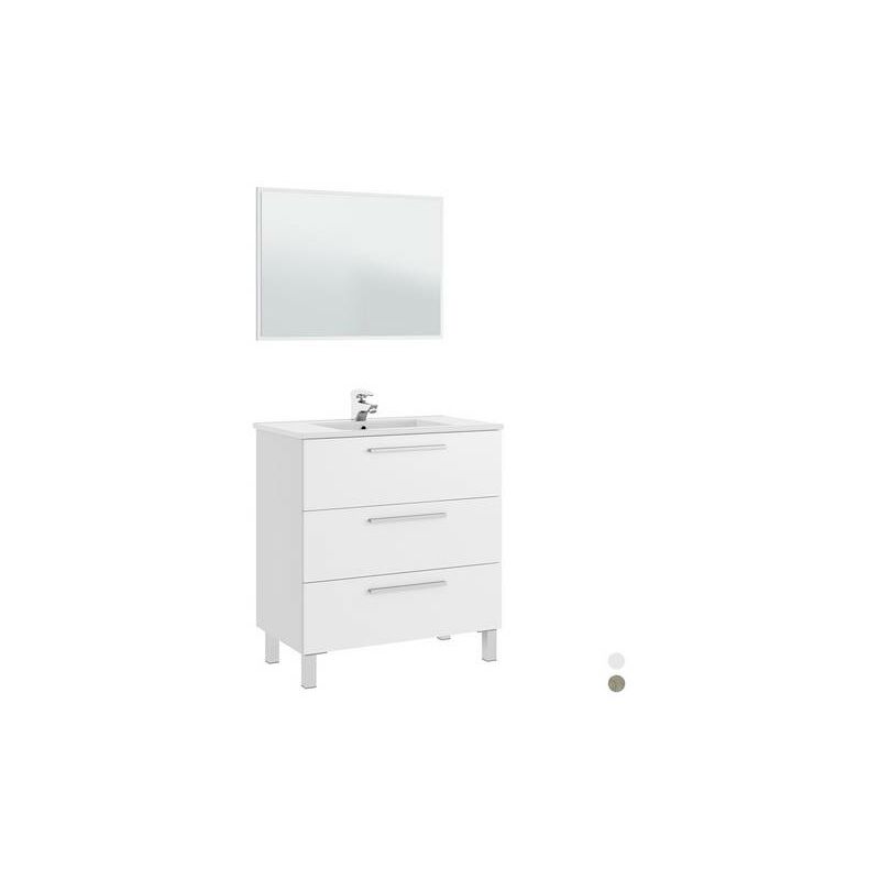 Armoire de salle de bain athena/albert 3 tiroirs (à assembler)