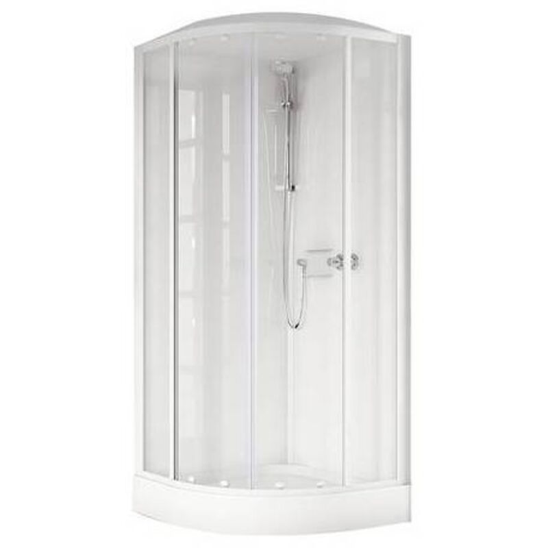 Cabine De Douche Smeralda 2 Portes Coulissantes – Adaptable Et Fonctionnelle