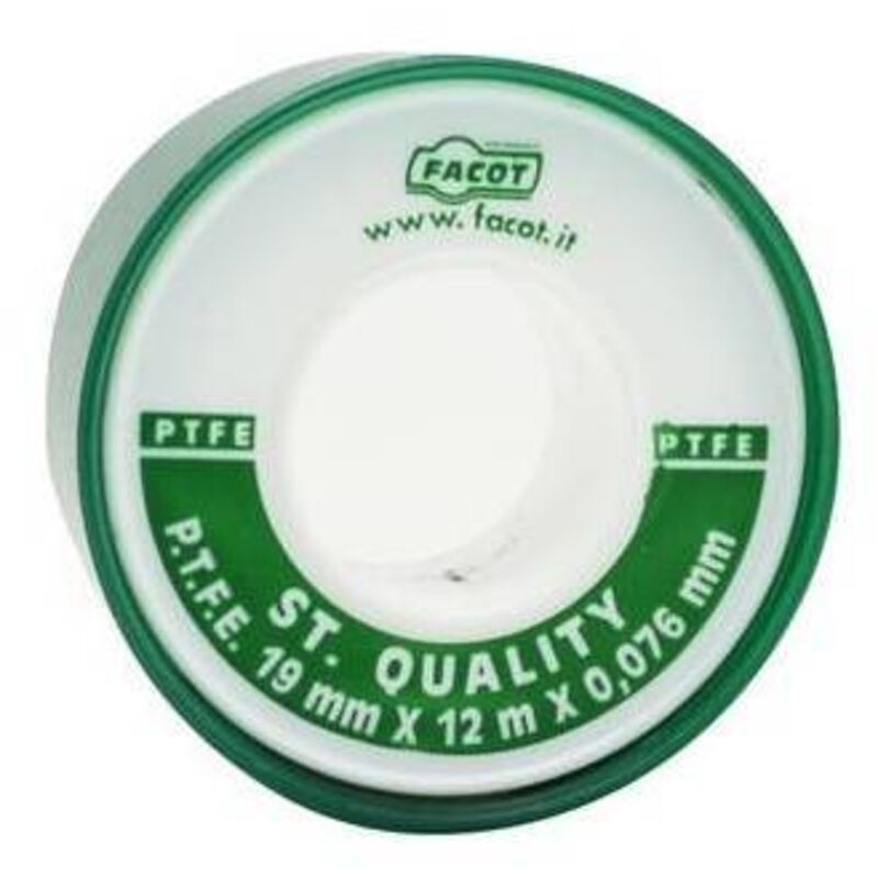 Ruban PTFE 12 Mm X 12 M X 0,076 Mm, 10 Pièces