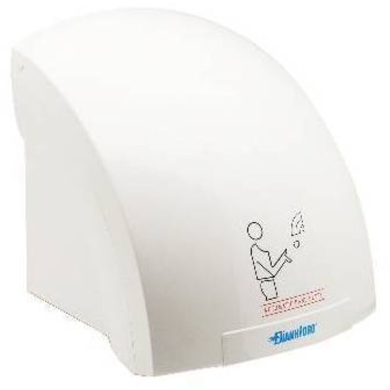 Sèche-mains Automatique Capteur Intelligent - Doré, 850W, Vent Chaud/froid - Pour Toilettes Maison Et Bureau - 2