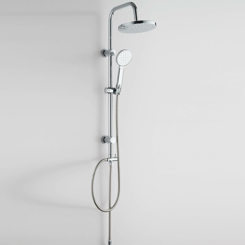 Colonne de douche w / pommeau de douche + douchette chrome lx-4001