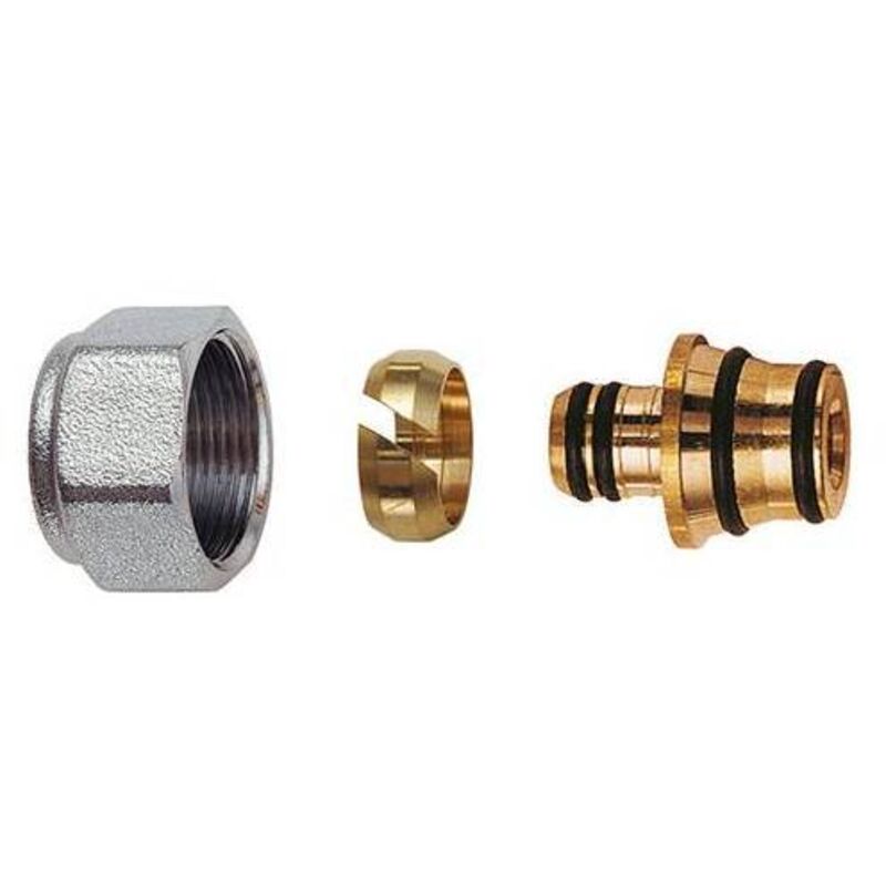 Adaptateur TIEMME Pour Tuyau Multicouche Vers Soupape De Radiateur 1/2x14x2,0 - Neuf
