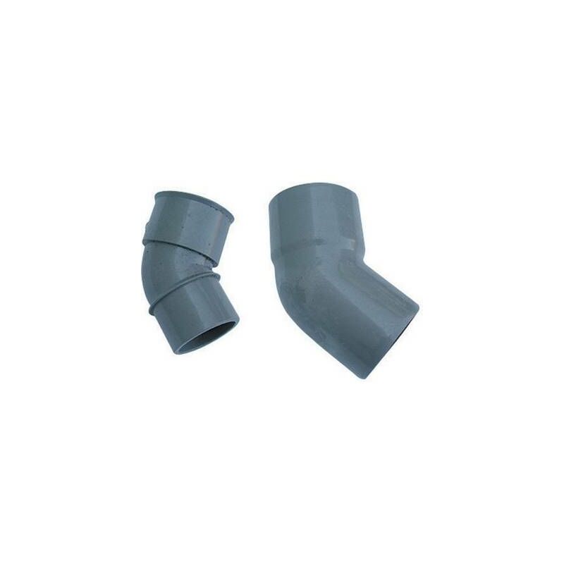 Courbe 45° mf pvc gris