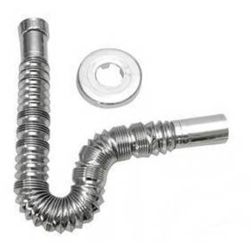 Tube extensible/compressible chromé avec auvent