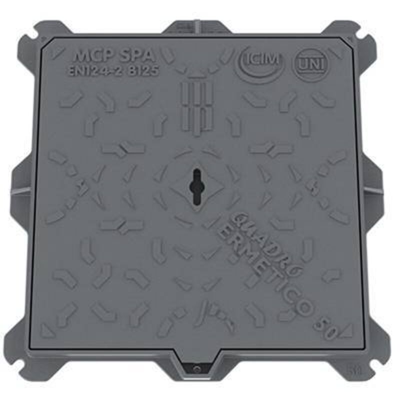 Couvercle 28x28 Cm Pour Regard D'Évacuation Monobloc 30 Cm - Polypropylène Haute Qualité