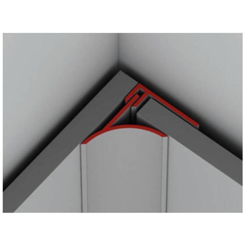 Profilo In Alluminio Angolo Anodizzato 45° Diffusore Bianco Per Nastro - Foto 9