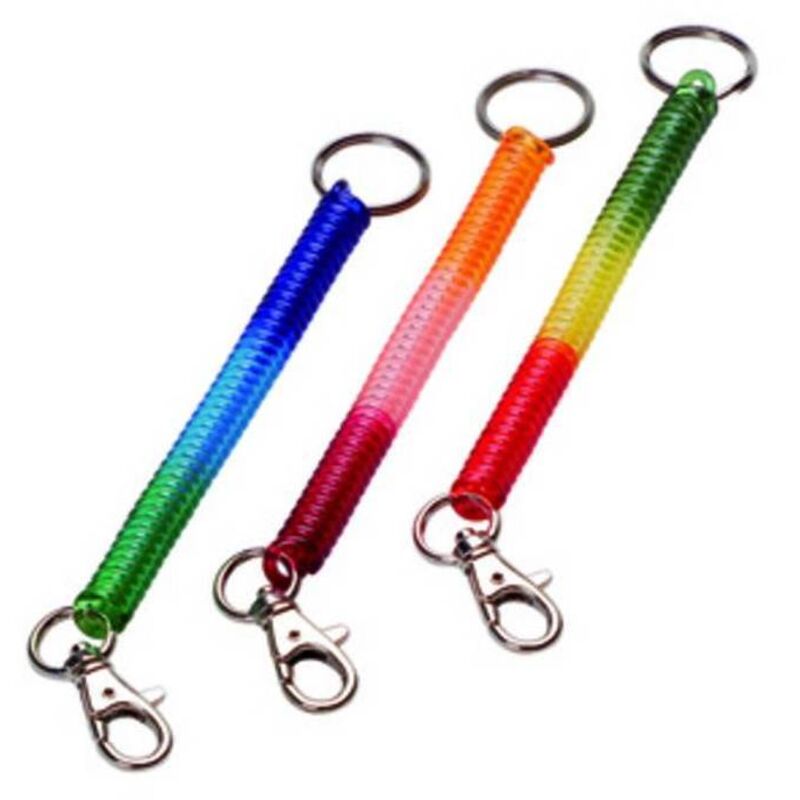 2 Pièces Cordon Tactique Spirale Porte-Clés Élastique Paracord Avec Mousqueton