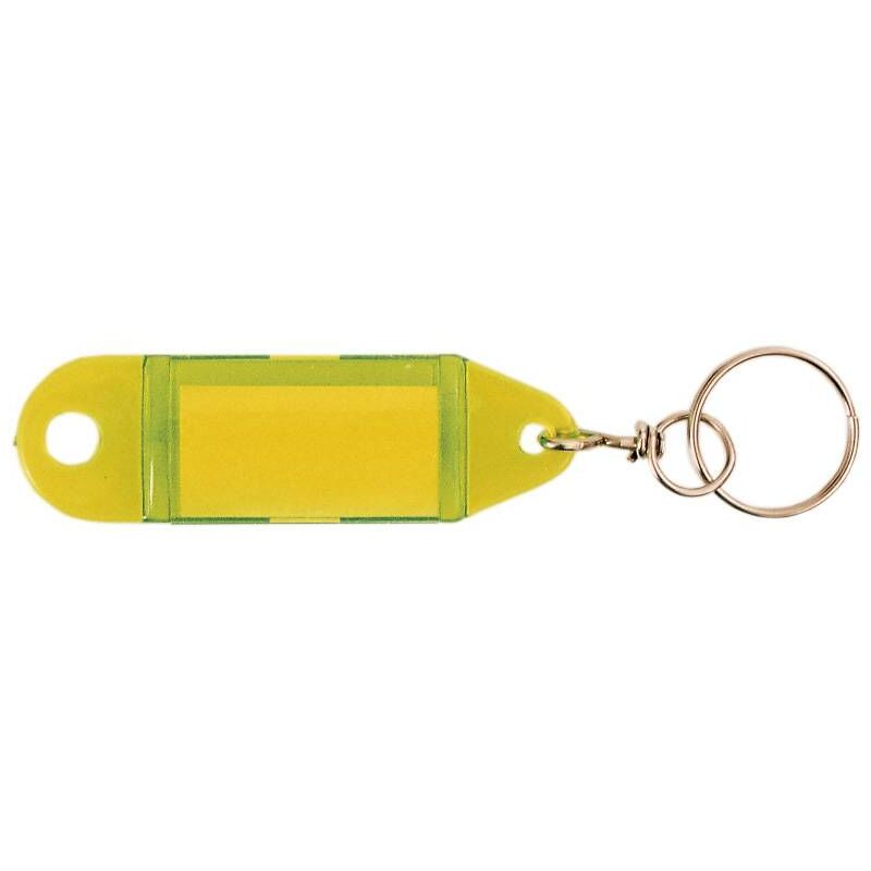Porte-étiquette porte-clé plastique x10