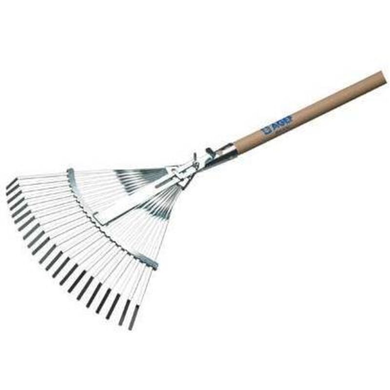 BALAI DE JARDIN EN ÉVENTAIL MANCHE 850 AGEF ACIER VERNE/HÊTRE 38 CM H 130 Cm 94007677