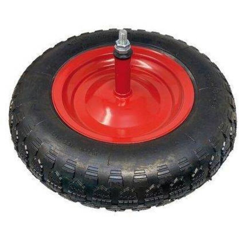 Ruota Pneumatica Fissa Di Carriola 2-pack 136 Kg 10x3,5" 254x89 Mm Per Piattaforme Di Trasporto - Foto 5