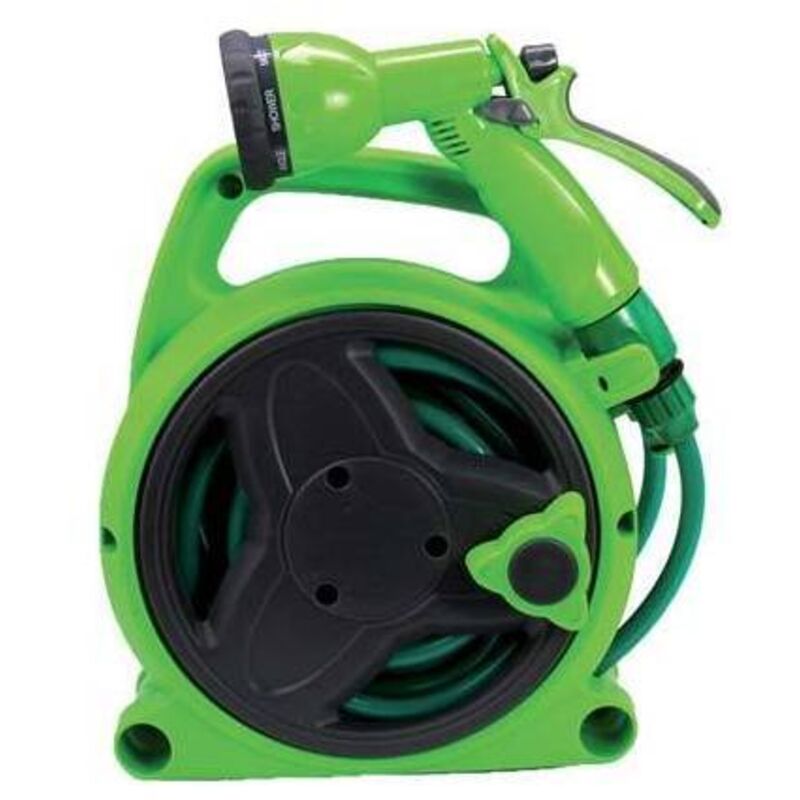 Avvolgitubo Valex PL80 Professionale - Per Tubi Da Giardino Fino A 80m, Con Manico Telescopico E 2 Ruote