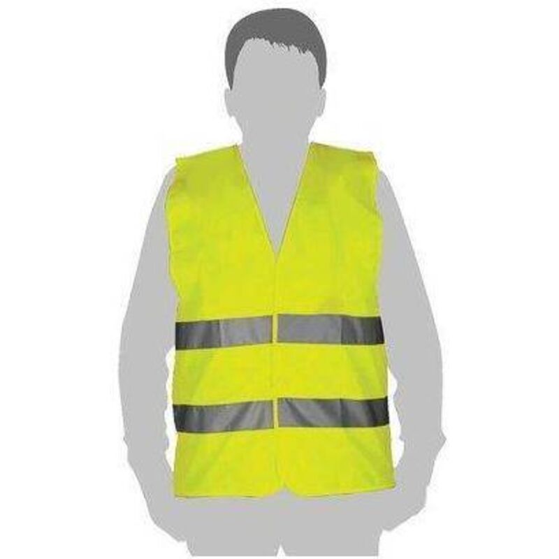 Bottari 33700 Gilet Alta Visibilità Emergenza - Giallo Fluorescente, Taglia Unica, Omologato EN471