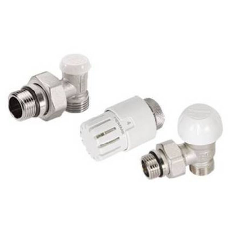 Kit Valvola Termostatica FAR Con Detentore – Per Impianti Di Riscaldamento, Compatibilità Standard