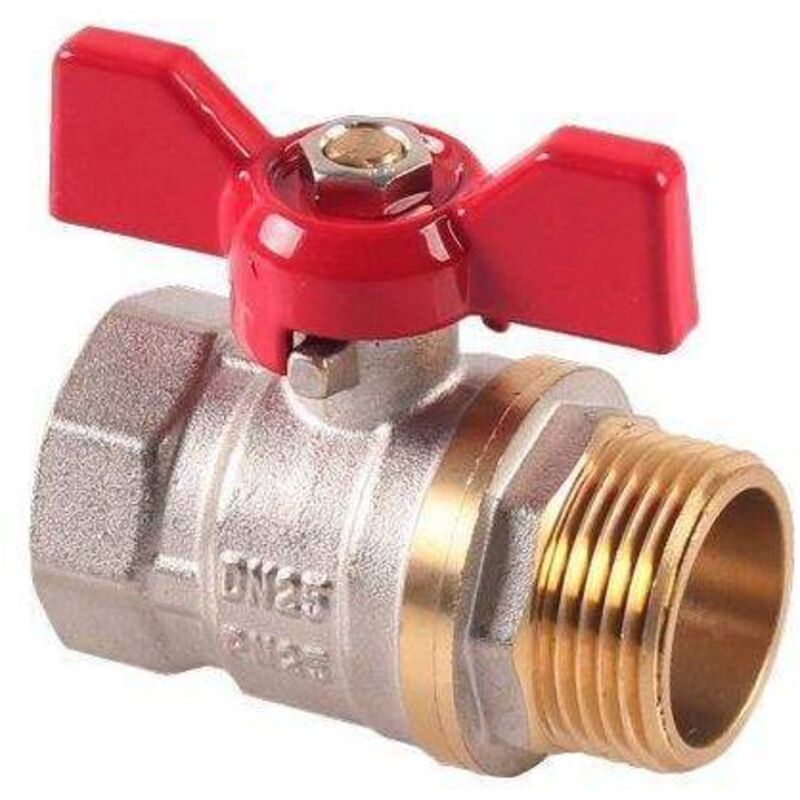 S.p.A. | Divisione Rubinetteria | Valvola A Sfera Ingresso Contatore Gas A Passaggio Parziale Con Aletta Di Sostegno Con Farfalla Gialla Sigillabile F-GI - Foto 10