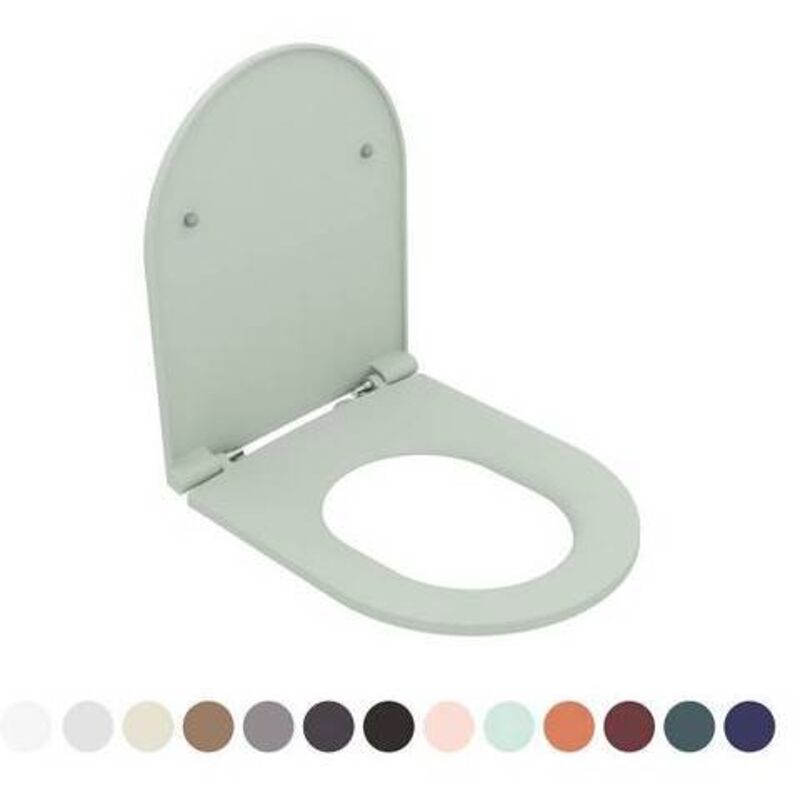 Copriwater Tokyo – Chiusura Soft-close E Sgancio Rapido, In Termoindurente Bianco, Con Cerniere Regolabili