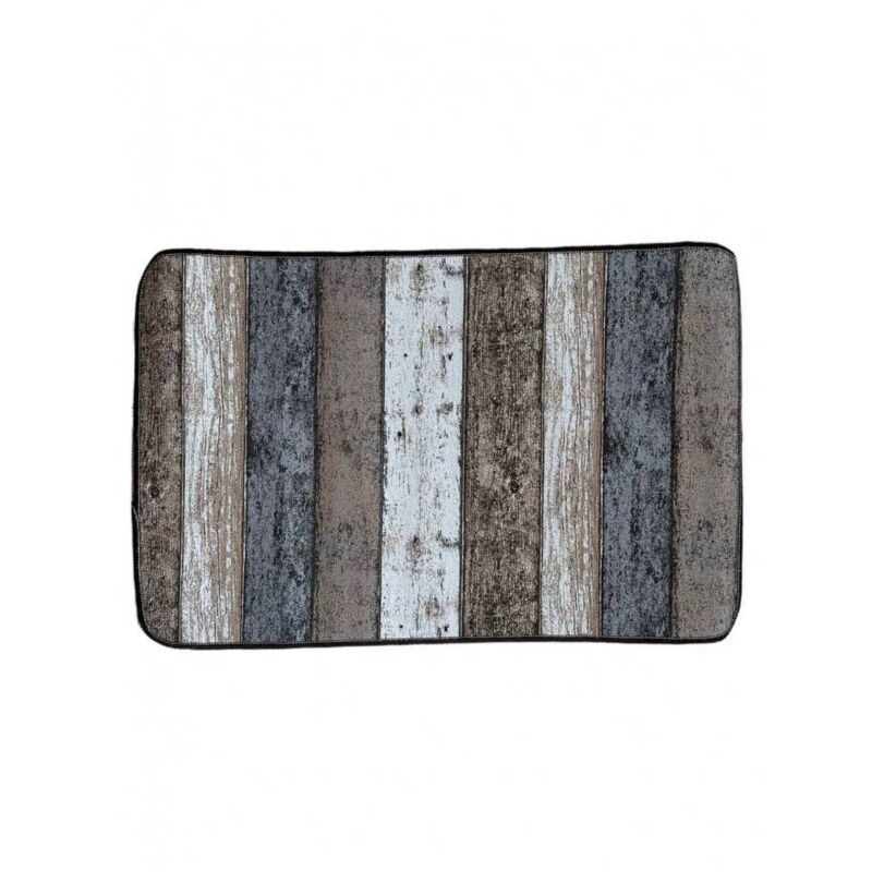 Tappeto Da Cucina Matches21 In Stile Rustico Con Cuori E Nastro, 60x120 Cm, In Velluto E Lattice, Lavabile In Lavatrice