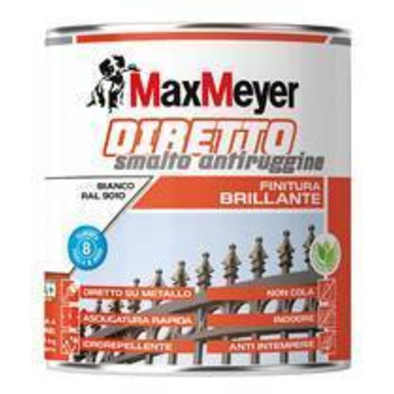 R9005 4 x MAX DIRETTO ANTIRUG ACQUA NERO R9005 0,750 L