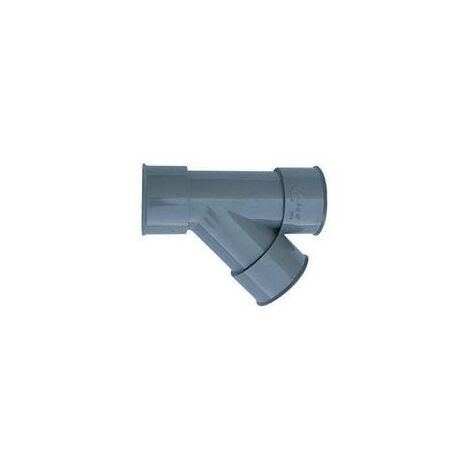 Dérivation 45° ff gris pvc