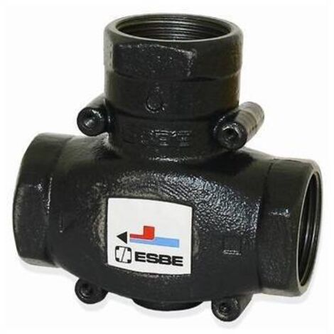 Vanne chauffage central anti-condensation 55° jusqu'à 150 kW – Filetage plomberie 1" – Améliore l'efficacité chaudière – Esbe