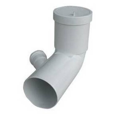 Courbe blanche toilette tasse prolongée connexion droite valsir