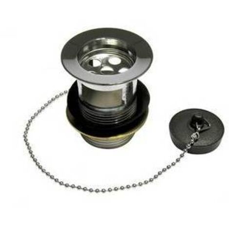 Vidange Poussoir Lavabo Riobel DB160C - 1 1/4" Avec Trop-plein - Chrome - Neuf
