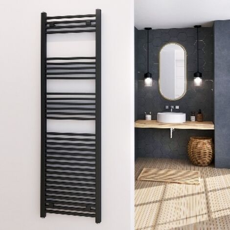 Radiateur décoratif design anthracite tubes carrés (1/5)