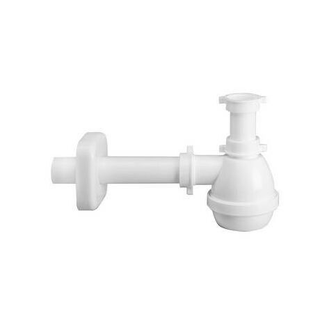 KIT Siphon gain de place pour éviers avec bonde gain de place LIRA Spazio  1NT Gris - Ø40