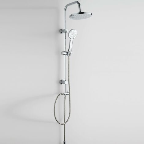 Colonne de douche w / pommeau de douche + douchette chrome lx-4001