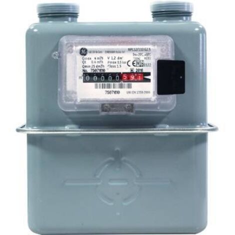 Compteur gaz volumétrique méthane G4 – Débit max 10m3/h – Boîtier aluminium moulé – Raccord 1'1/4 pour installation facile – DK