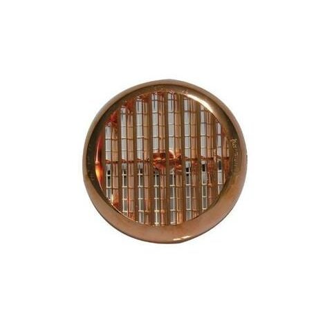 Grille ventilation ronde à clipser avec ressorts Ø150mm Cuivre - Avec  moustiquaire