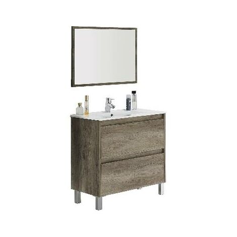 Armoire de salle de bain dakota/drake 2 tiroirs (à assembler)