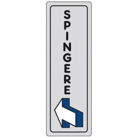 10 x ETICHETTA ADESIVA 150X50 SPINGERE